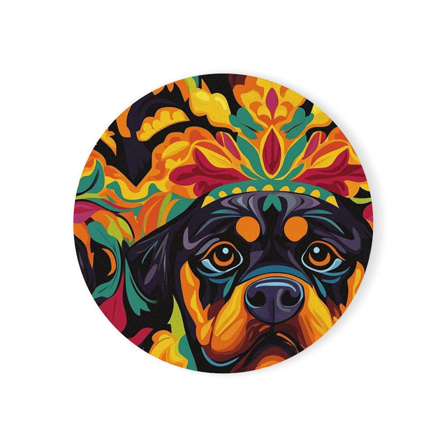 Psychedelic Rottweiler Dreams Coasters