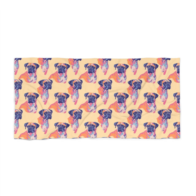 Purple Electric Boxers Beach Towel