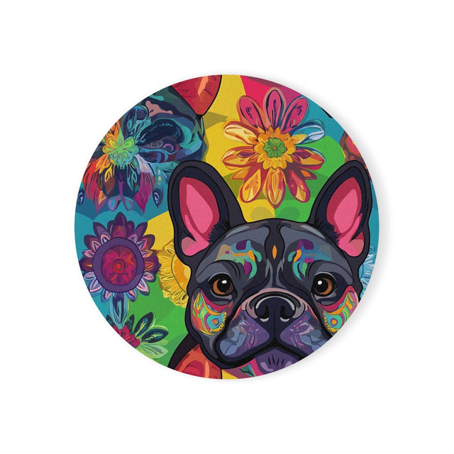 Rainbow Kaleidoscope Frenchies Coasters