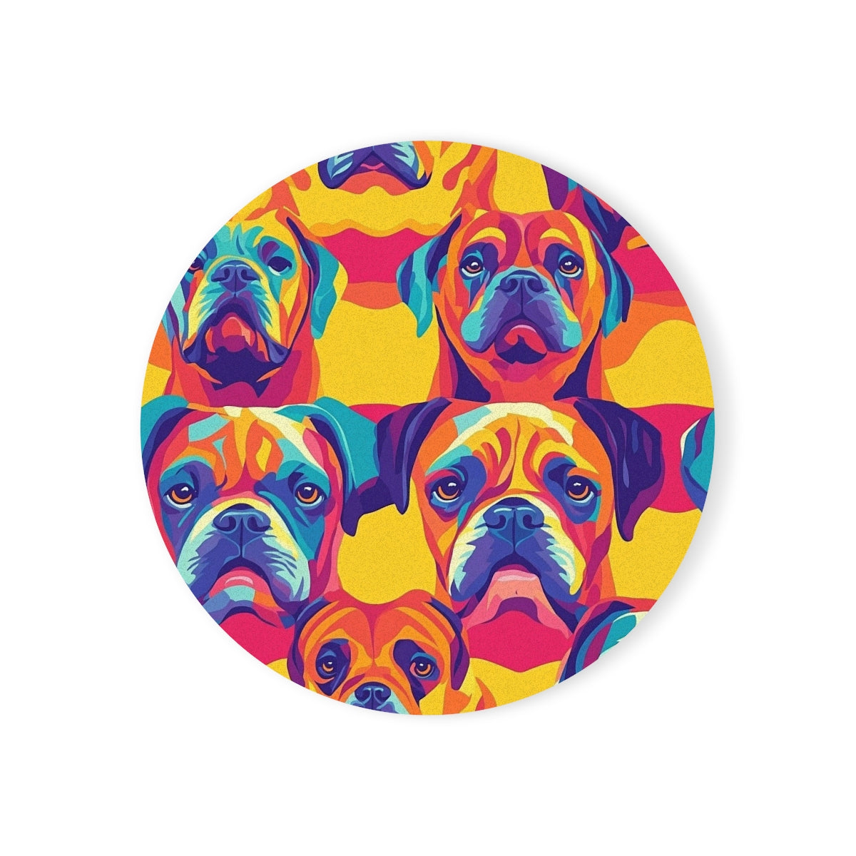 Rainbow Neon Boxers Coasters