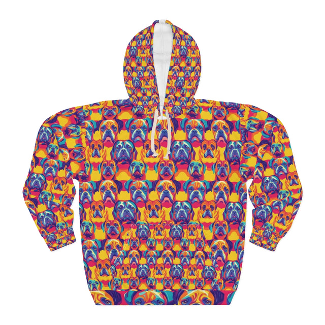 Rainbow Neon Boxers Hoodie