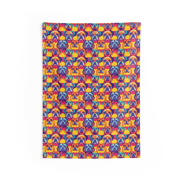Rainbow Neon Boxers Wall Tapestry