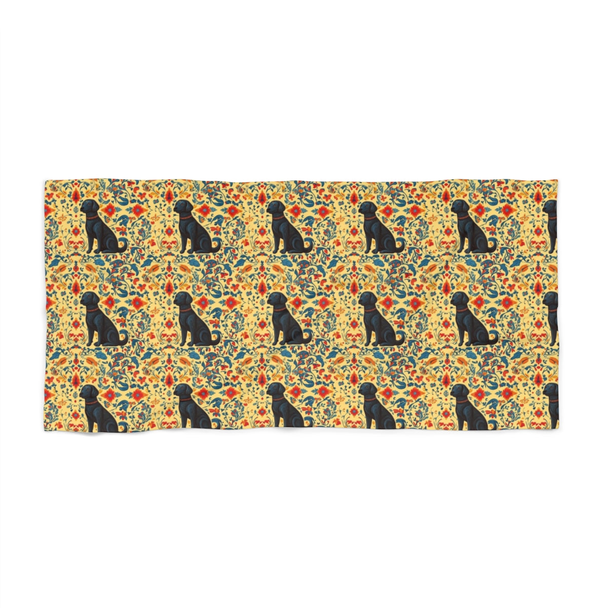 Regal Tapestry Labs Beach Towel