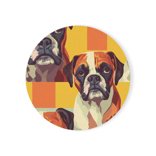 Retro Boxer Boulevard Coasters