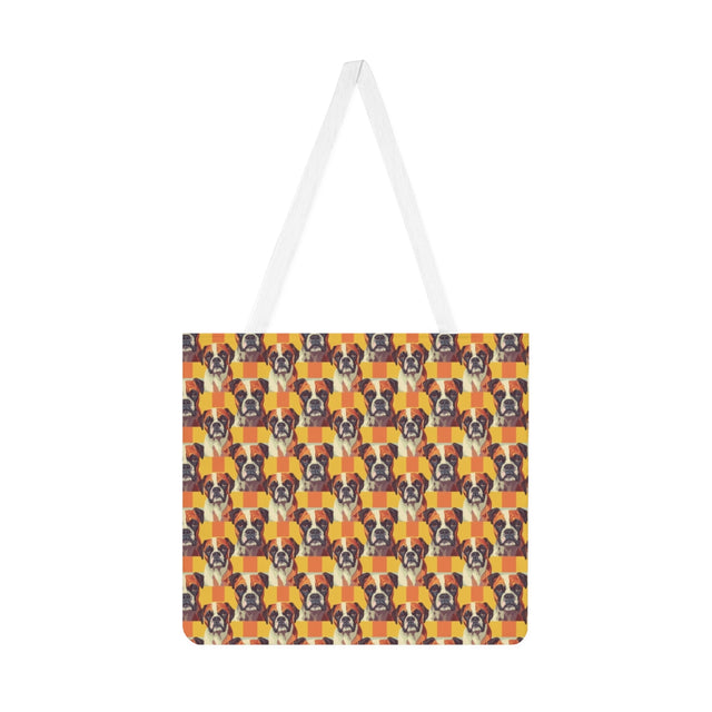 Retro Boxer Boulevard Tote Bag