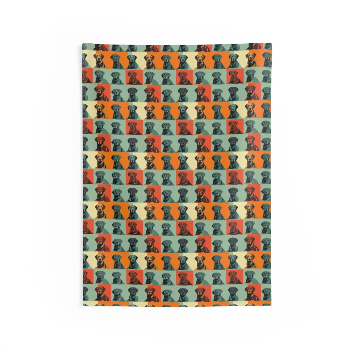 Retro Pop Labradors Wall Tapestry