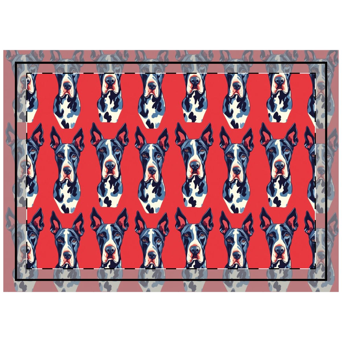 Revolutionary Danes Throw Pillow