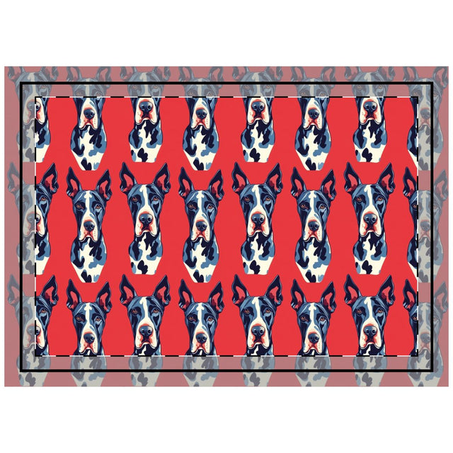 Revolutionary Danes Throw Pillow