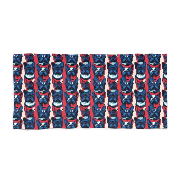 Revolutionary French Blues Beach Towel