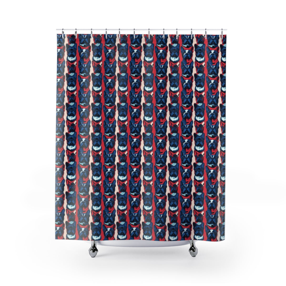 Revolutionary French Blues Shower Curtain