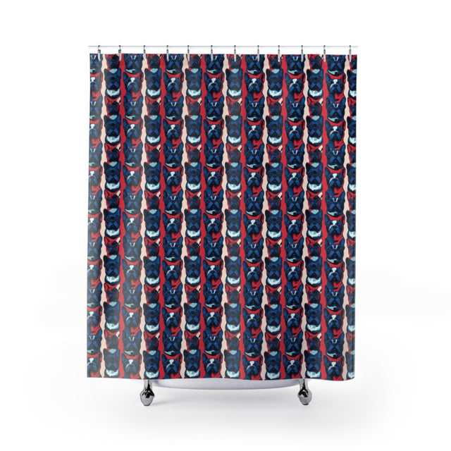 Revolutionary French Blues Shower Curtain