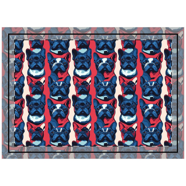 Revolutionary French Blues Throw Pillow
