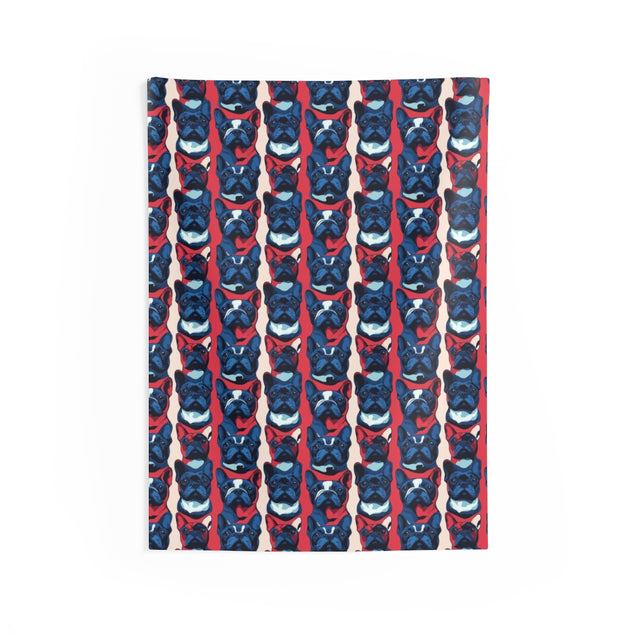 Revolutionary French Blues Wall Tapestry
