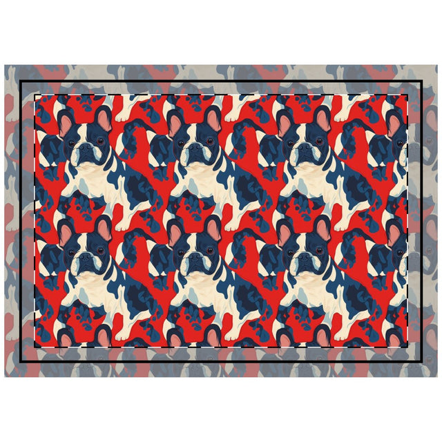 Revolutionary Frenchies Throw Pillow