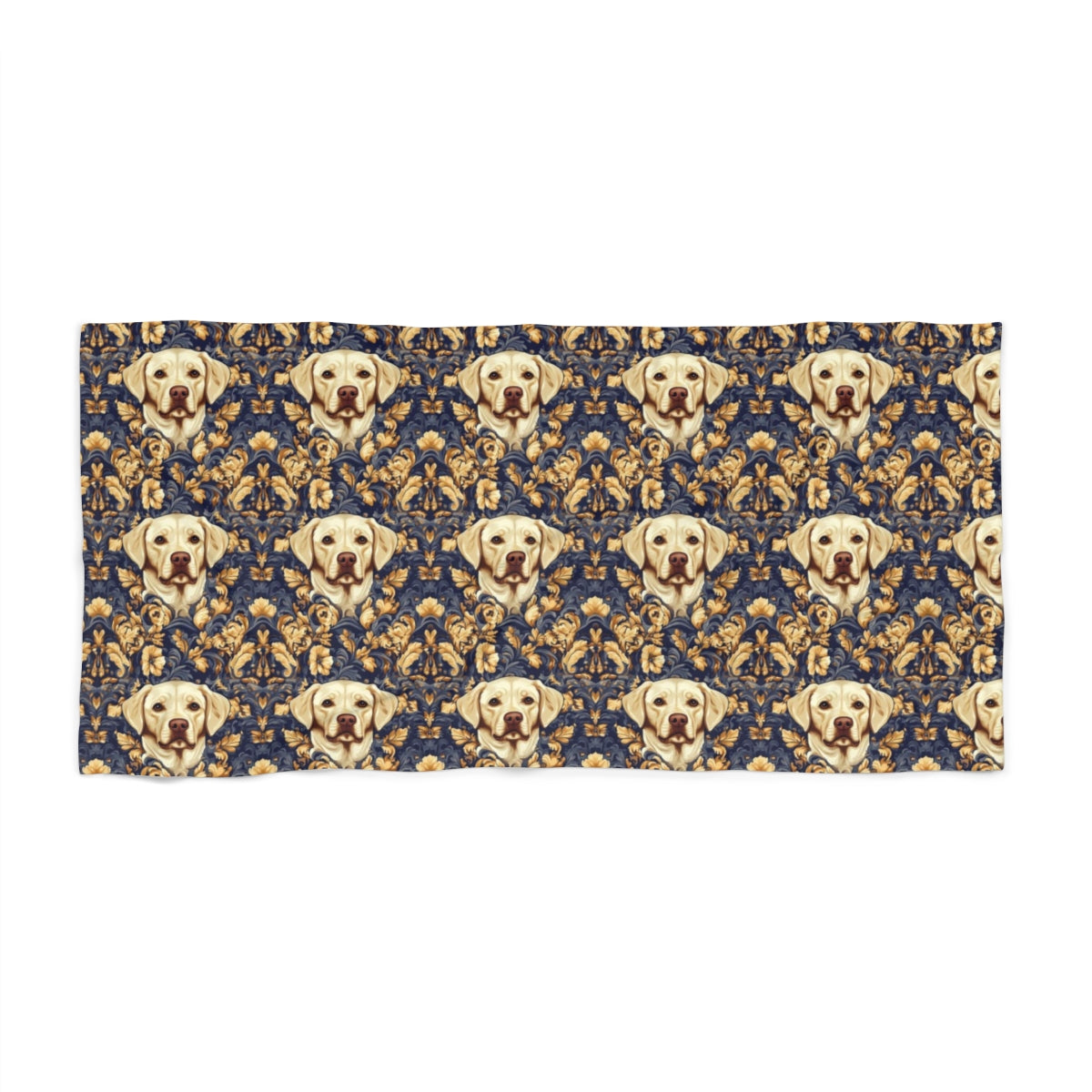 Royal Baroque Labrador Beach Towel