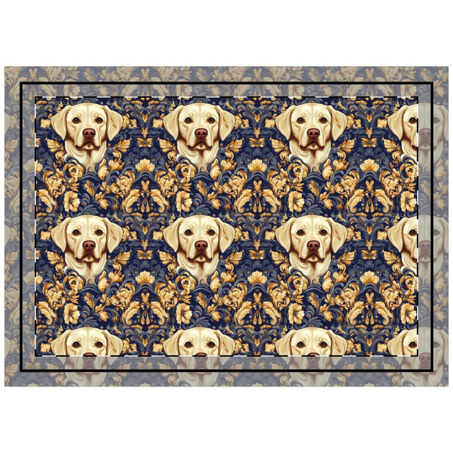 Royal Baroque Labrador Throw Pillow