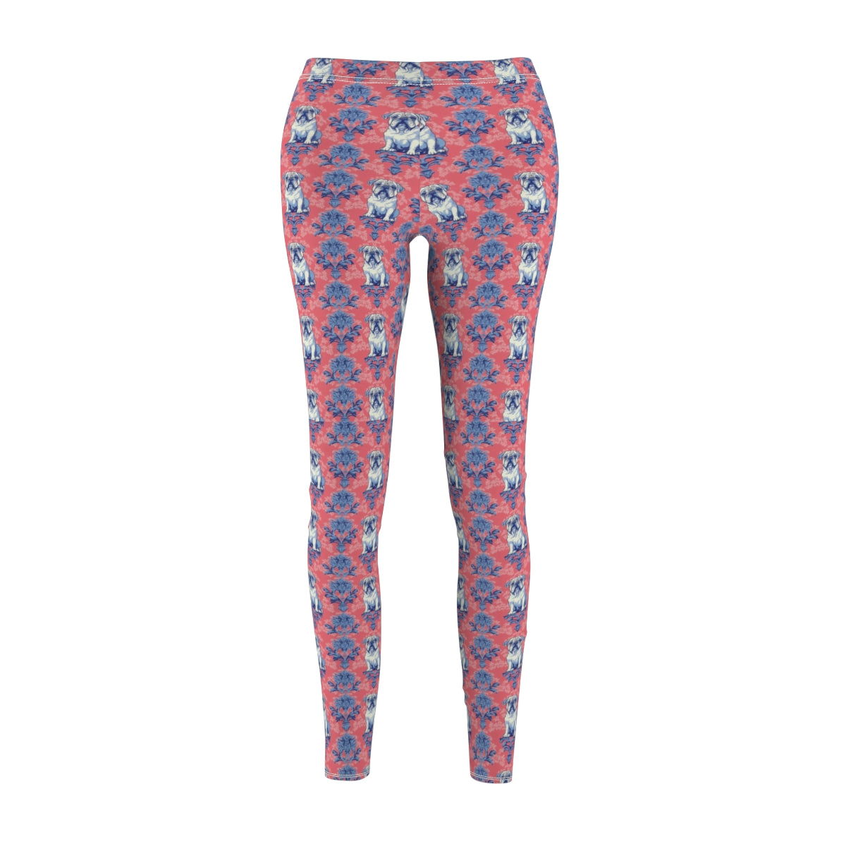Royal Damask Bulldogs Leggings
