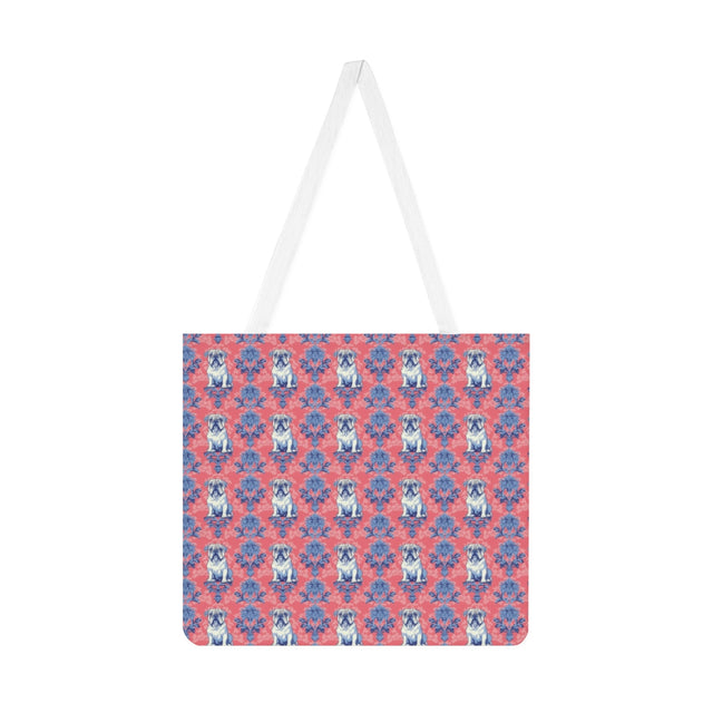 Royal Damask Bulldogs Tote Bag
