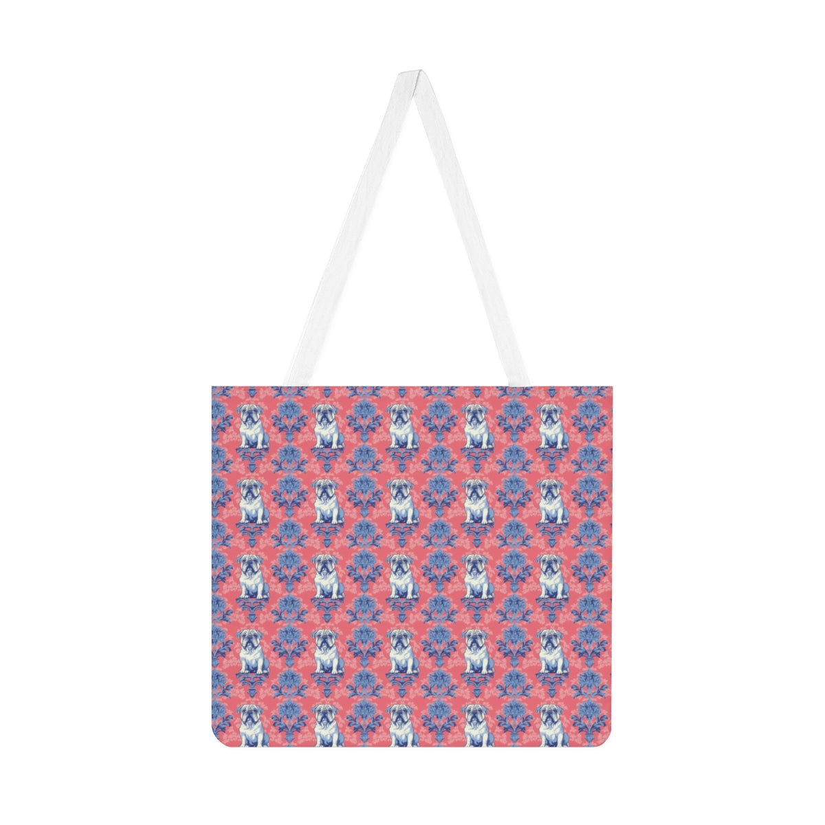 Royal Damask Bulldogs Tote Bag