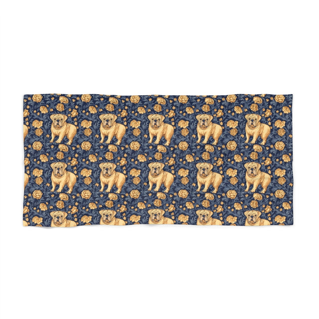 Royal Garden Bulldogs Beach Towel