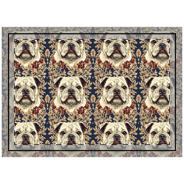 Royal Tapestry Bulldogs Throw Pillow