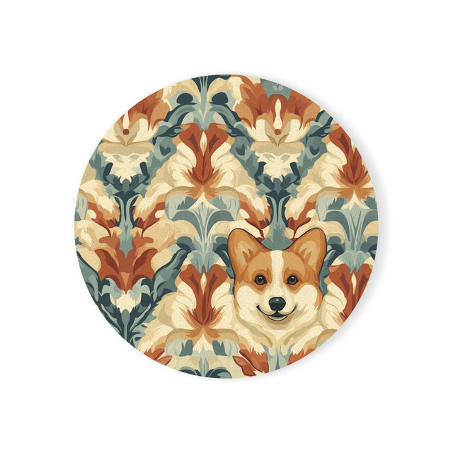 Royal Tapestry Corgis Coasters