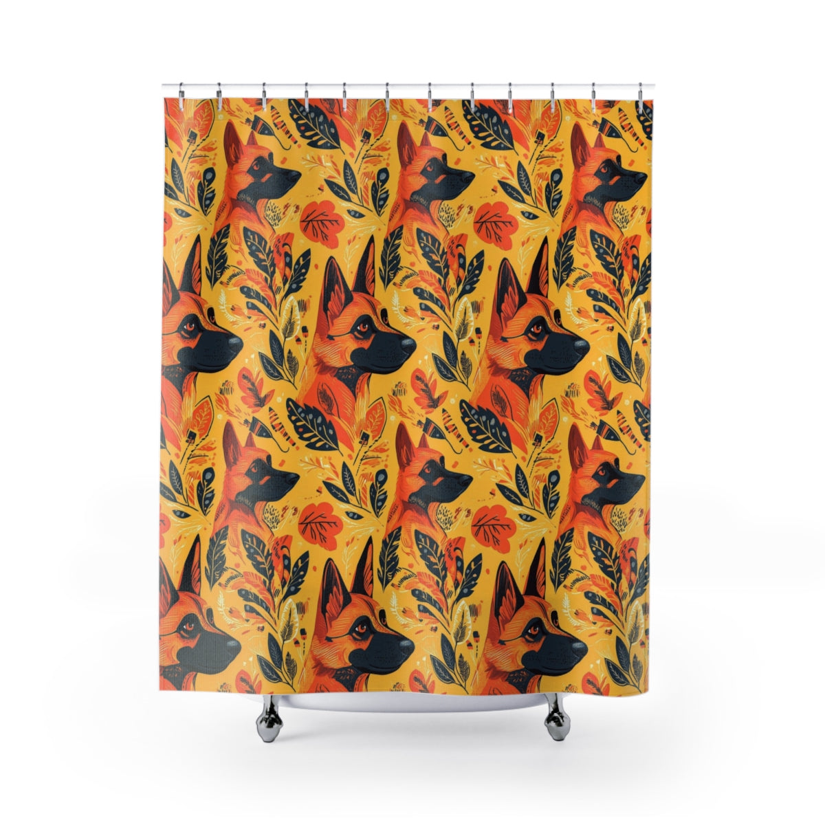 Russet Blaze Shepherds Shower Curtain