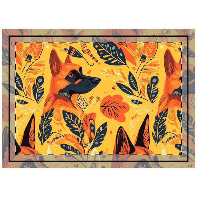 Russet Blaze Shepherds Throw Pillow