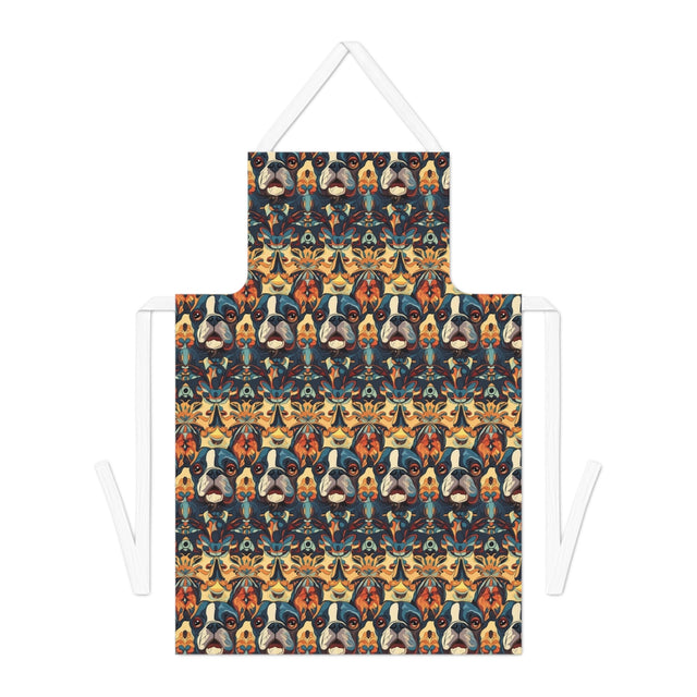 Rust Kaleidoscope Frenchies Apron