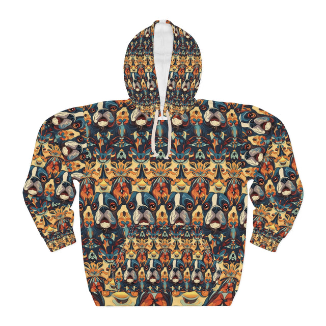 Rust Kaleidoscope Frenchies Hoodie