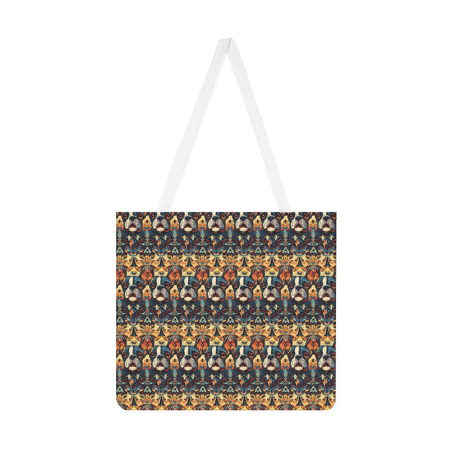 Rust Kaleidoscope Frenchies Tote Bag