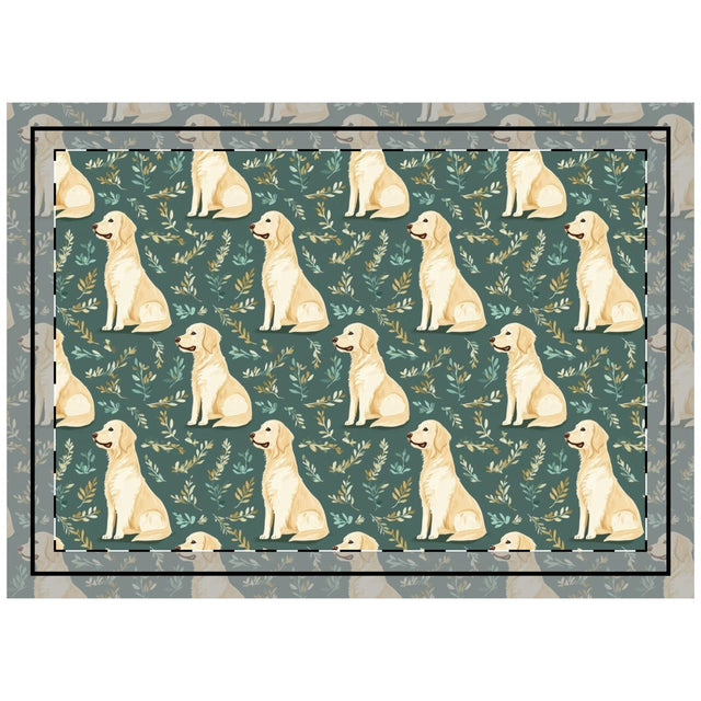 Sage Garden Retrievers Throw Pillow