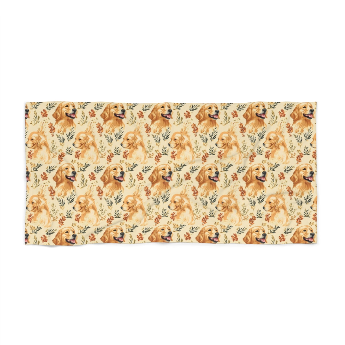 Sage Harvest Retrievers Beach Towel