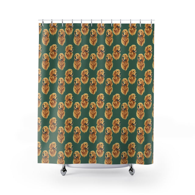 Sage Hour Retrievers Shower Curtain