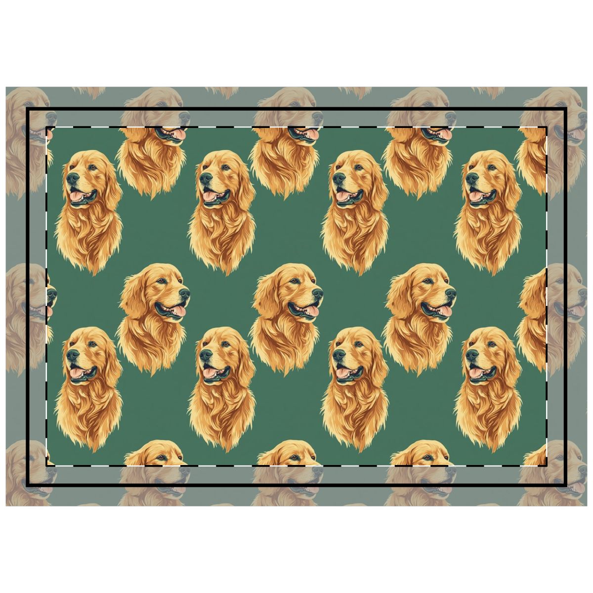 Sage Hour Retrievers Throw Pillow