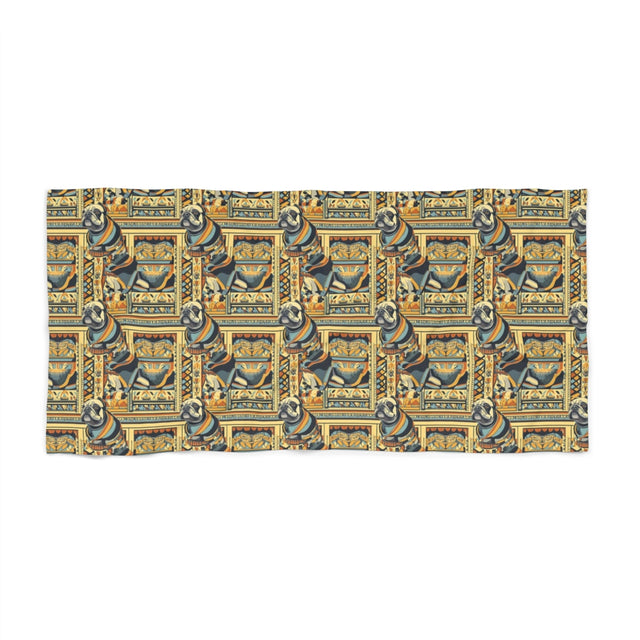 Sage Pharaoh Bulldogs Beach Towel