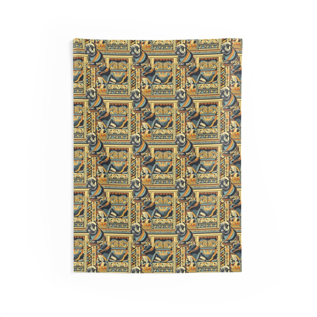 Sage Pharaoh Bulldogs Wall Tapestry