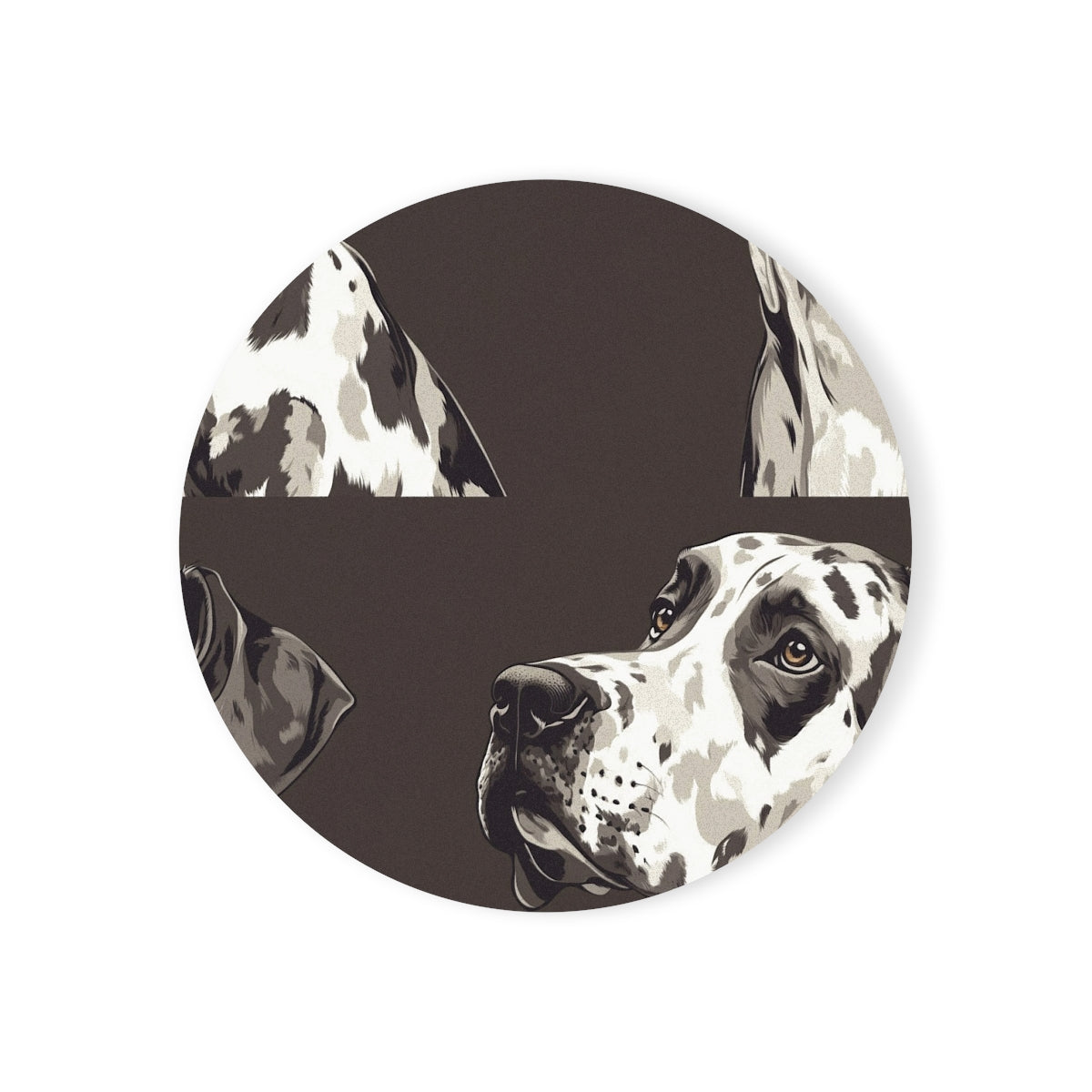 Sepia Shadows Danes Coasters