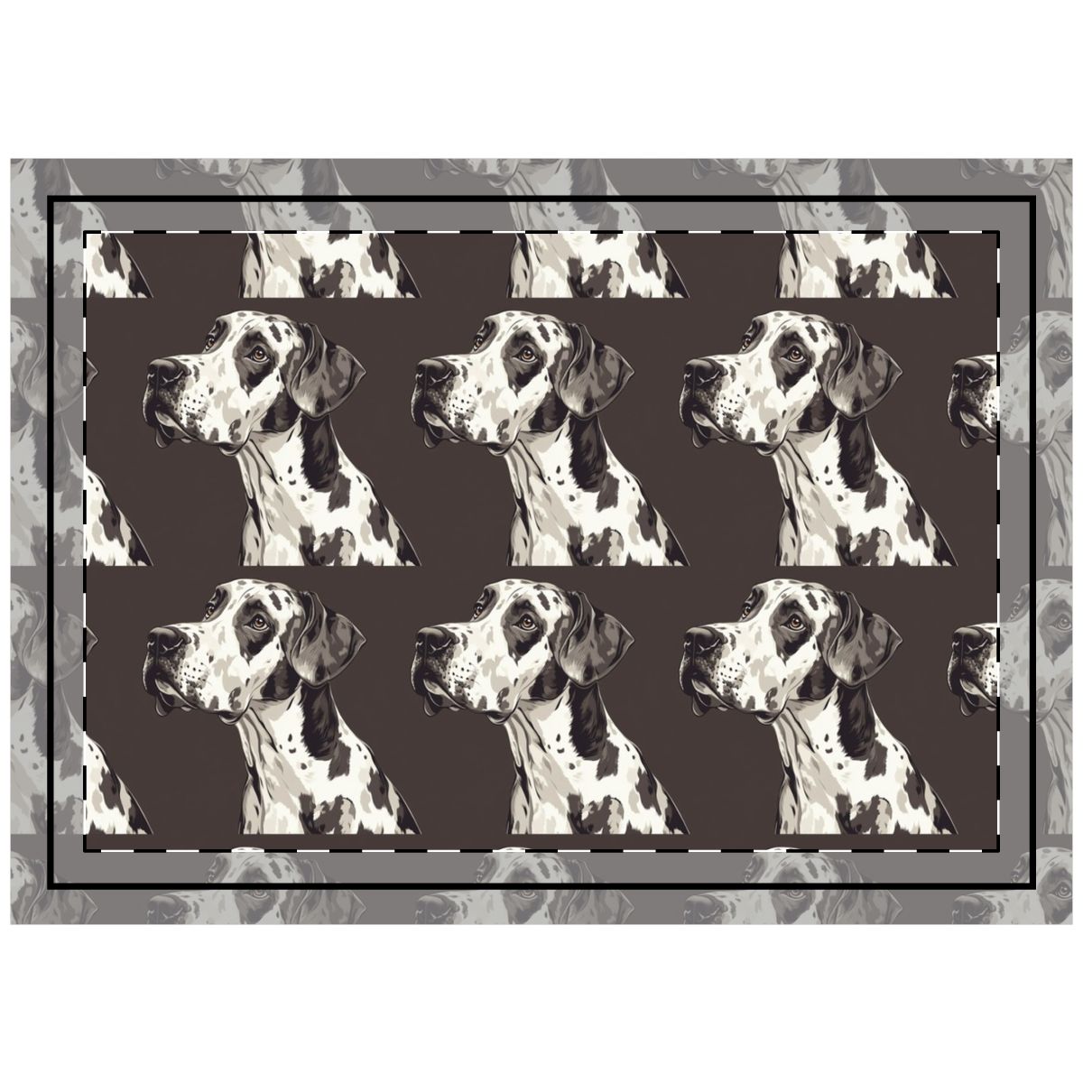 Sepia Shadows Danes Throw Pillow