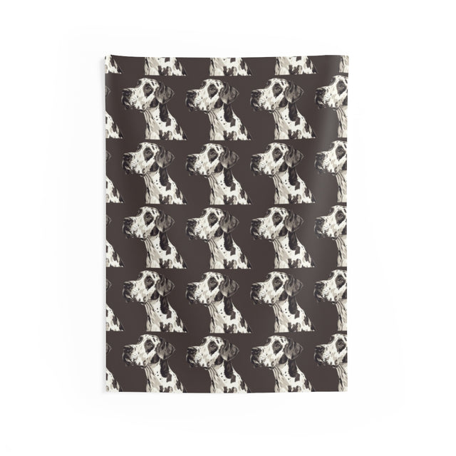 Sepia Shadows Danes Wall Tapestry