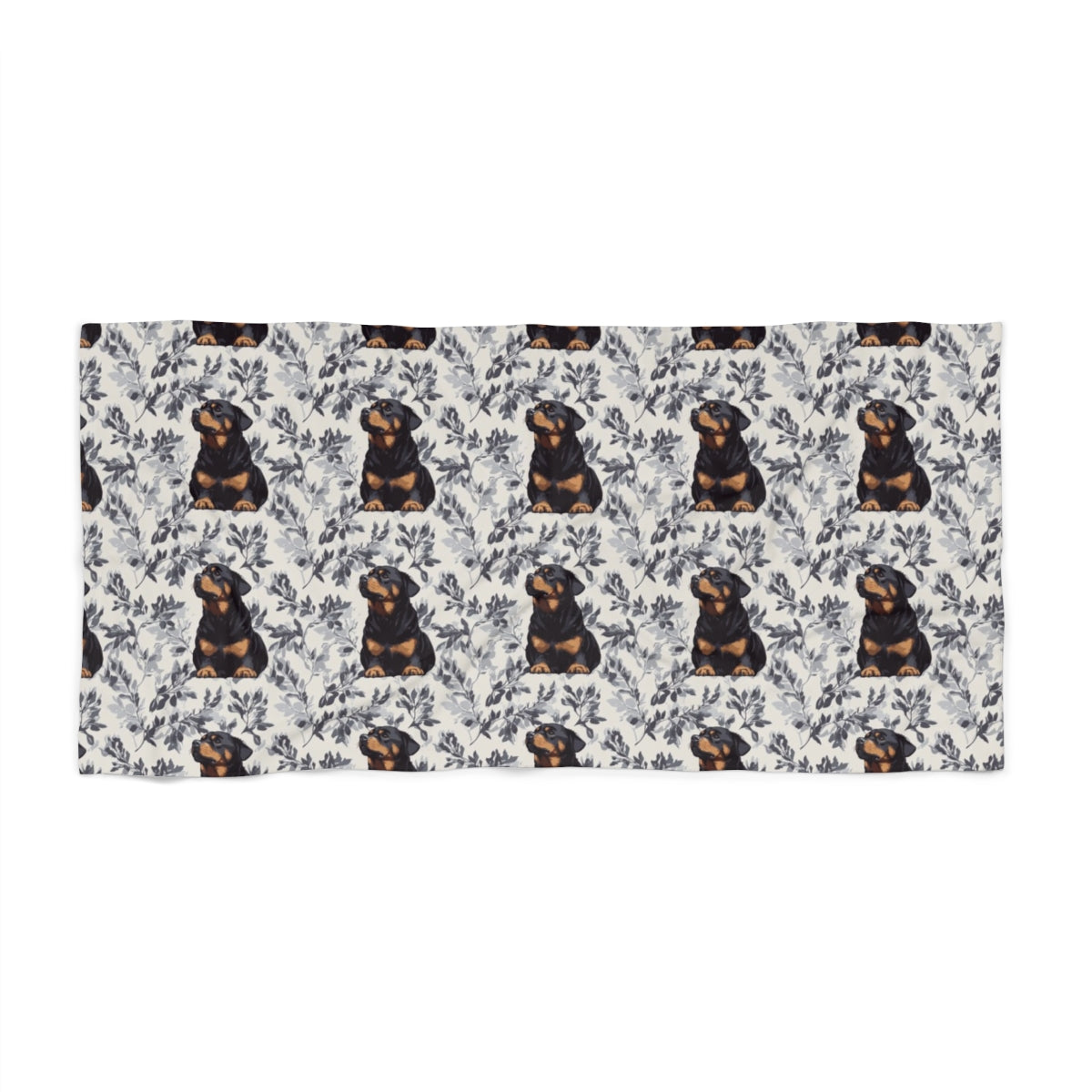 Shadow Garden Rotties Beach Towel