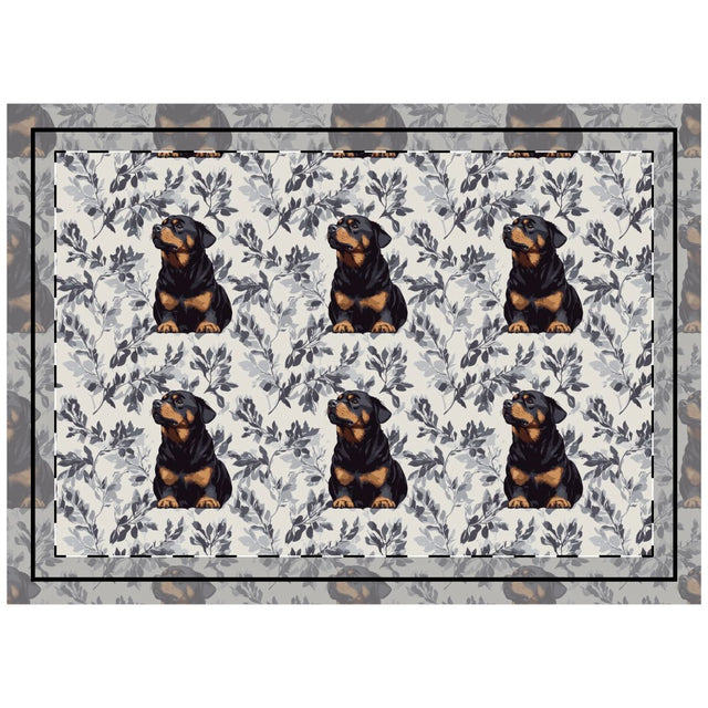Shadow Garden Rotties Throw Pillow
