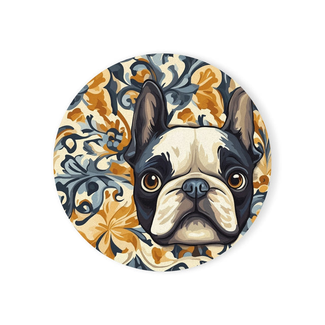 Slate Frenchie Elegance Coasters