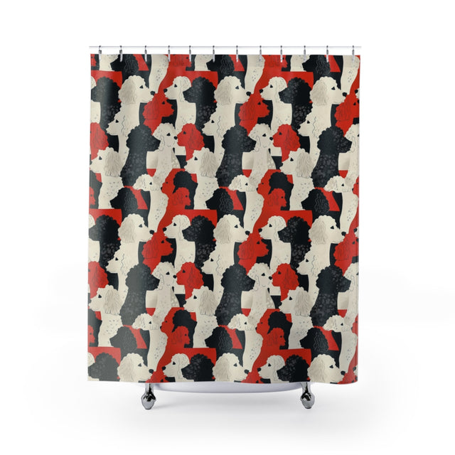 Sophisticated Soirée Poodles Shower Curtain