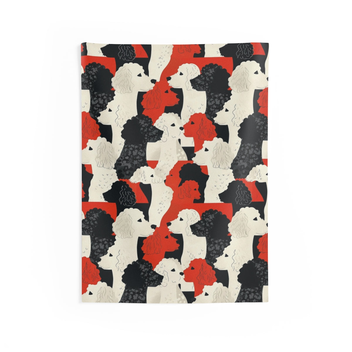 Sophisticated Soirée Poodles Wall Tapestry
