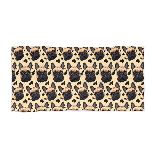 Soulful Shadows Frenchies Beach Towel