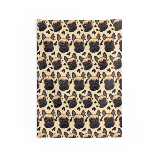 Soulful Shadows Frenchies Wall Tapestry