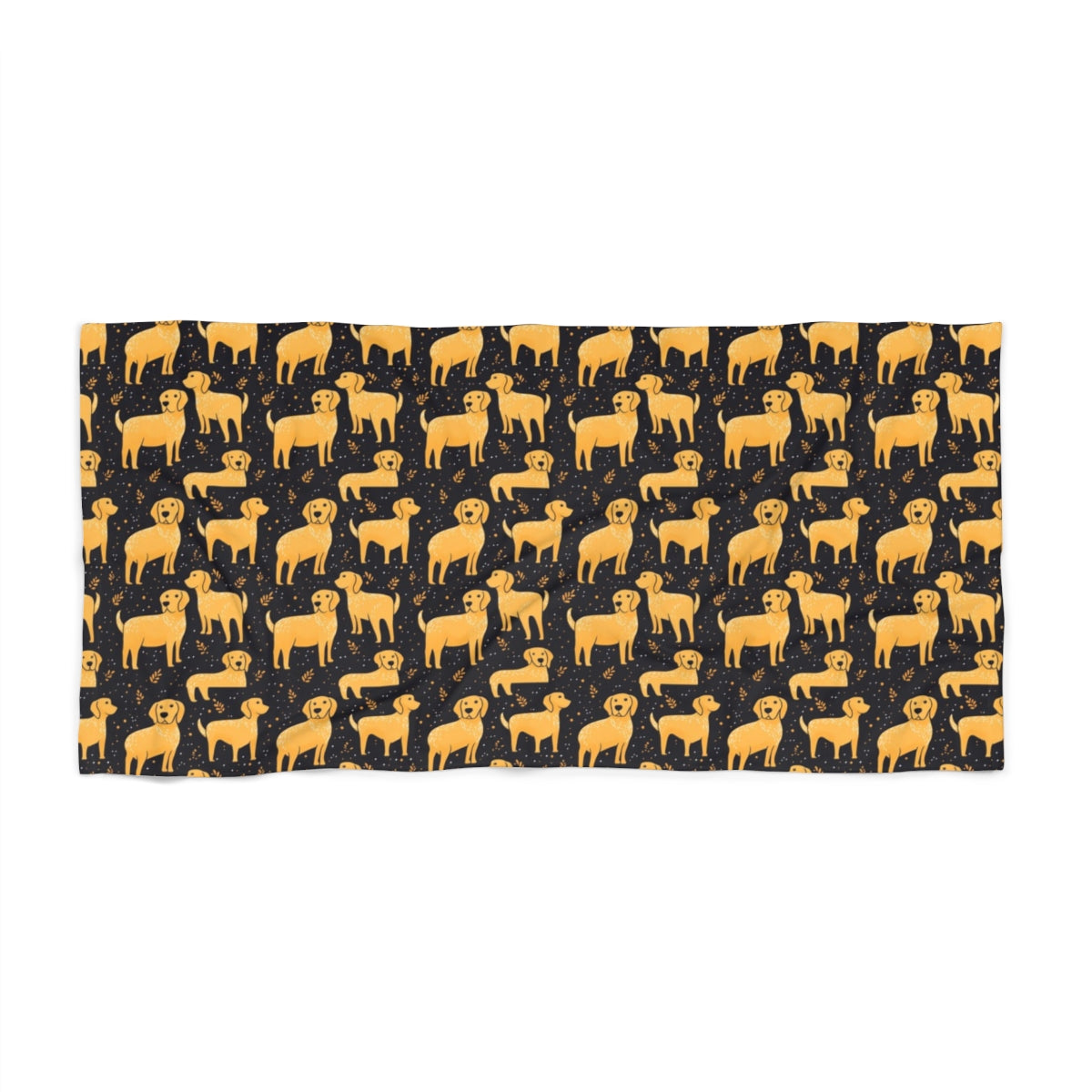 Starlit Golden Gathering Beach Towel