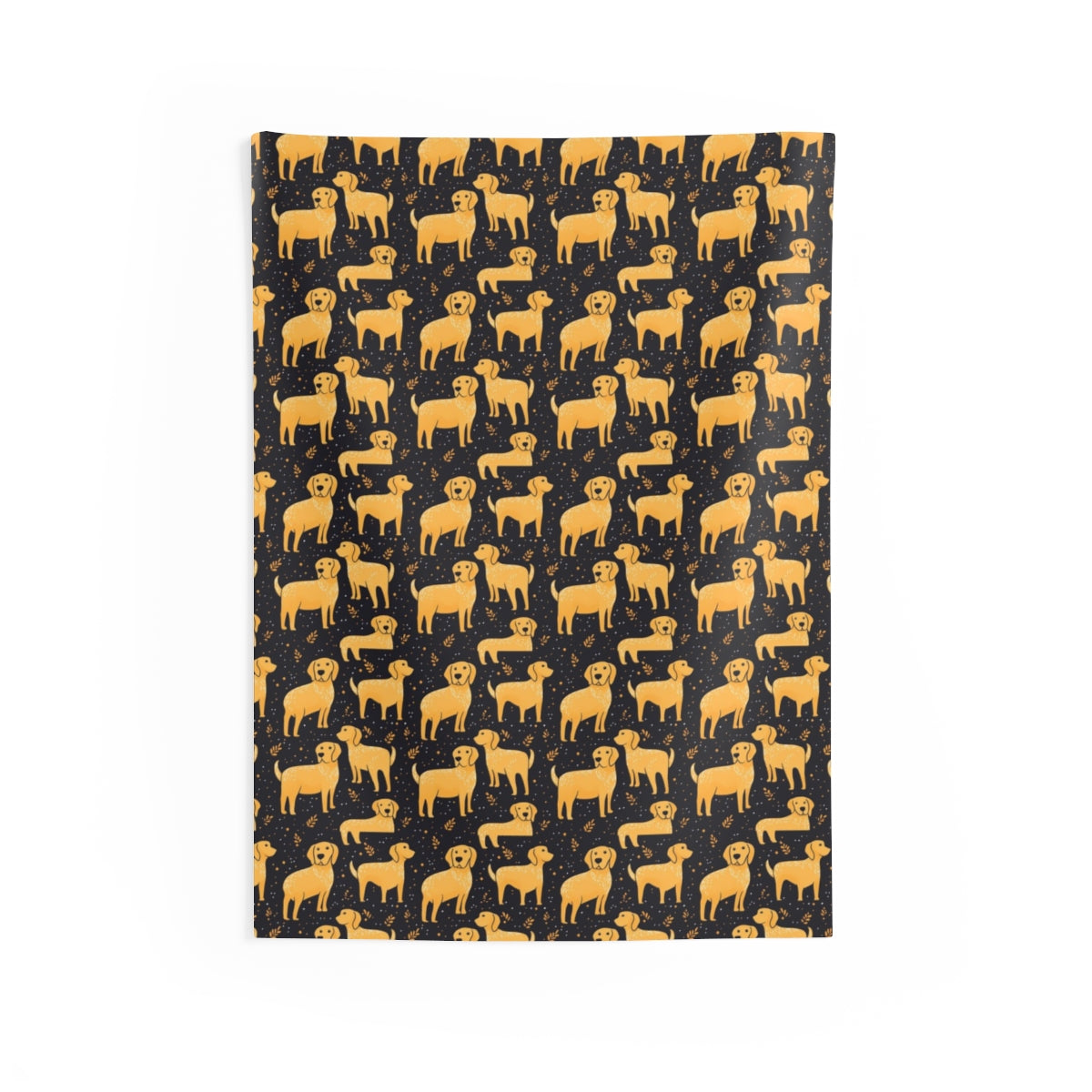 Starlit Golden Gathering Wall Tapestry