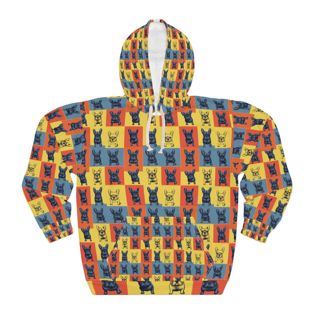 Steel Frenchie Grid Hoodie